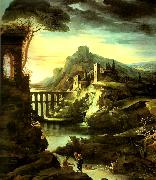 charles billoin paysage a l'aqueduc dit le soir Germany oil painting artist